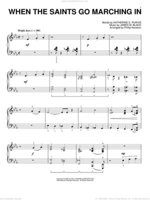 When the Saints Go Marching In Piano Sheet Music: A Melodic Journey Through Time and Imagination